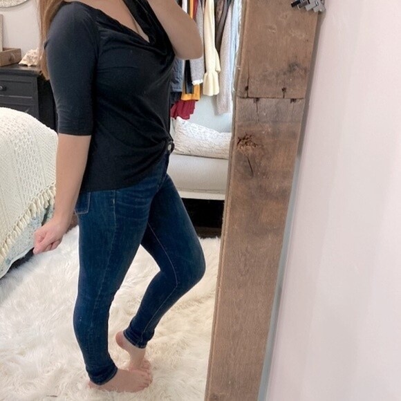 Garnet hill black top size small - Picture 2 of 6